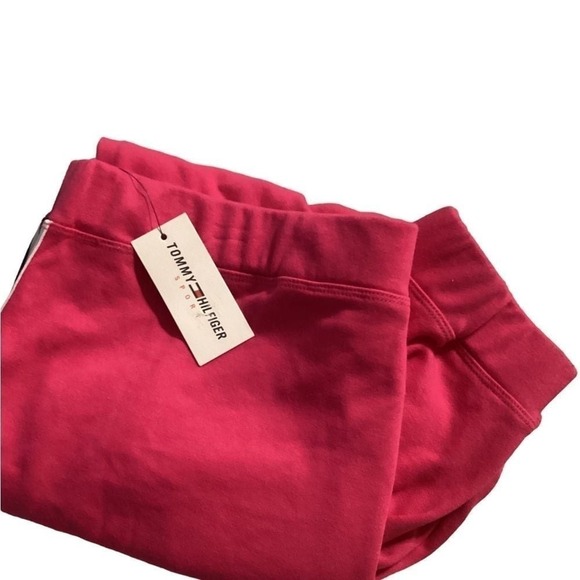 TOMMY HILFIGER SPORT PLUS BOYFRIEND WOMENS STRIPED TERRY CLOTH SWEATPANTS 1X - Picture 3 of 6